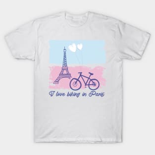 Biking In Paris T-Shirt